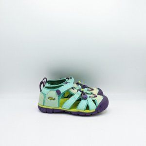 Keen Unisex Kids SEACAMP II CNX 1022987 Turquoise Purple Strappy Sandal Size 1